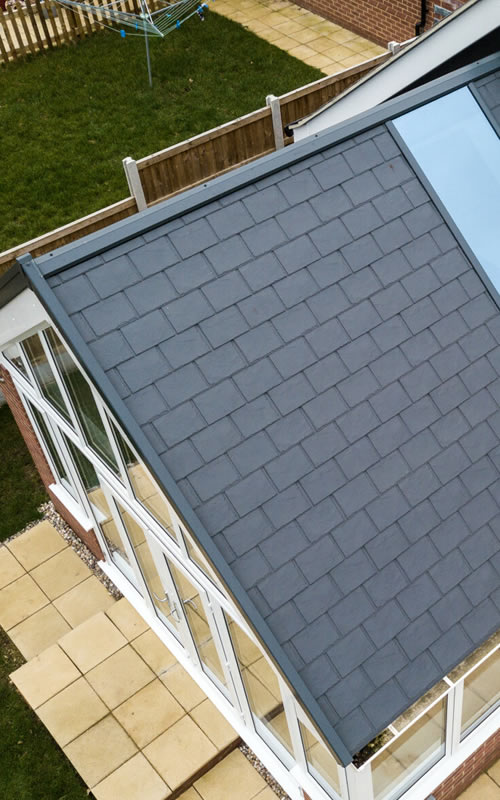photo of a new tiled conservatory roof replacement in london