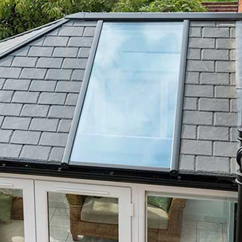 Skylights for Natural Light on a tiled conservatory roof